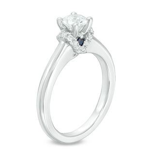 Vera Wang Love Collection CT. T.W. Diamond Solitaire Collar Engagement Ring in 14K White Gold