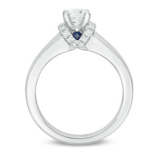 Vera Wang Love Collection CT. T.W. Diamond Solitaire Collar Engagement Ring in 14K White Gold