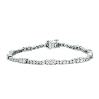 Ever Us™ 2.95 CT. T.W. Two-Stone Diamond Tennis Bracelet in 14K White Gold