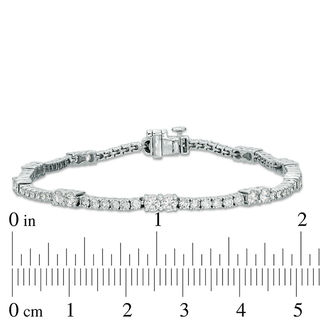 Ever Us™ 2.95 CT. T.W. Two-Stone Diamond Tennis Bracelet in 14K White Gold