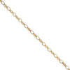 Oval Link Adjustable Anklet in 14K Gold - 10"