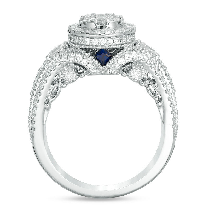 VERA WANG Diamond Engagement Ring Love Collection Round 1.25 tcw 14k W | QD  Jewelry