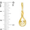 Unstoppable Love™ 0.10 CT. T.W. Diamond Twist Loop Drop Earrings in 10K Gold