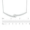 Thumbnail Image 3 of Ever Us™ 1.95 CT. T.W. Two-Stone Diamond Bypass Necklace in 14K White Gold - 19.25&quot;