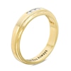 Men's 1/10 CT. T.W. Diamond Three Stone Wedding Band in 10K Gold (1 Line)