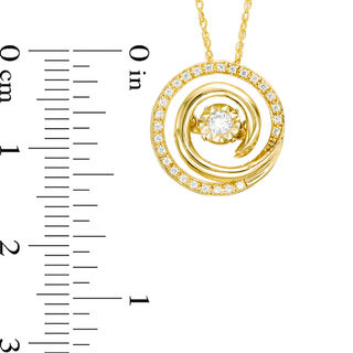 Unstoppable Love™ 0.13 CT. T.W. Diamond Swirl Frame Pendant in 10K Gold