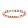 Thumbnail Image 0 of 0.95 CT. T.W. Diamond Eternity Wedding Band in 14K Rose Gold