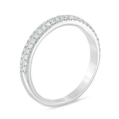 CT. T.W. Diamond Double Row Anniversary Band in 14K White Gold