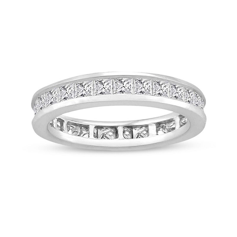 CT. T.W. Princess-Cut Diamond Eternity Channel Set Wedding Band in 14K Gold|Peoples Jewellers