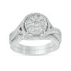 Thumbnail Image 0 of 0.80 CT. T.W. Diamond Frame Twist Bridal Set in 14K White Gold