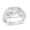 Men's 0.37 CT. Square Diamond Solitaire Ring in 10K White Gold