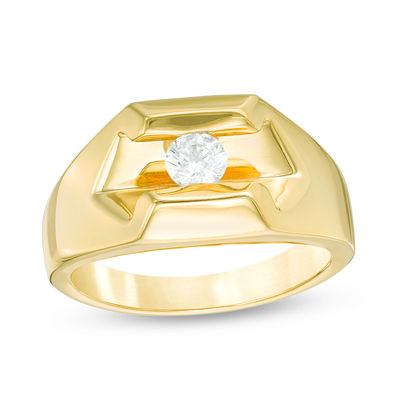 Men's 0.37 CT. Diamond Solitaire Ring in 10K Gold