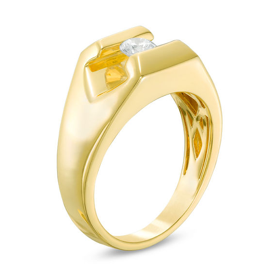 Men's 0.37 CT. Diamond Solitaire Ring in 10K Gold