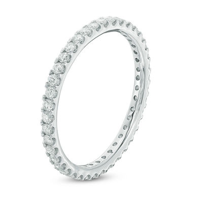 0.45 CT. T.W. Diamond Eternity Wedding Band in 14K White Gold