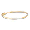 Thumbnail Image 0 of 3.2mm Diamond-Cut Twist Hinged Bangle in 10K Two-Tone Gold