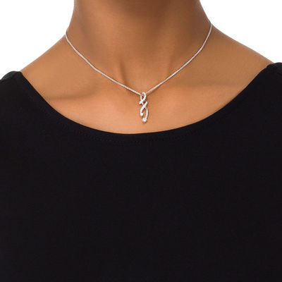 0.18 CT. T.W. Diamond Twist Bolo Necklace in Sterling Silver - 30"