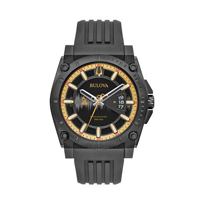 Bulova Precisionist Special GRAMMY® Edition Black IP Strap Watch (Model: 98B294)