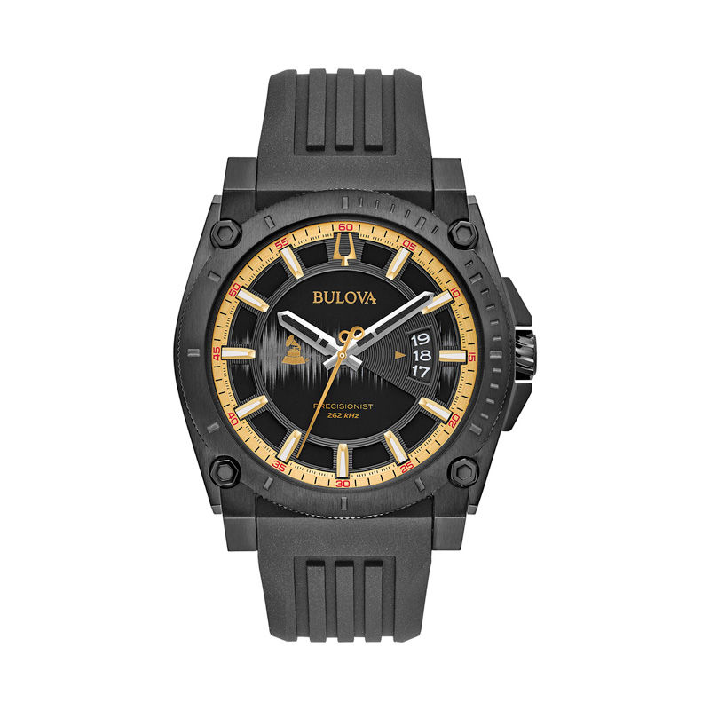 Bulova Precisionist Special GRAMMY® Edition Black IP Strap Watch (Model: 98B294)|Peoples Jewellers