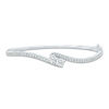 Thumbnail Image 1 of Ever Us™ 1.95 CT. T.W. Two-Stone Diamond Bypass Bangle in 14K White Gold