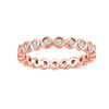 0.45 CT. T.W. Diamond Bezel-Set Eternity Band in 14K Rose Gold