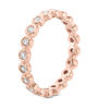 CT. T.W. Diamond Bezel-Set Eternity Band in 14K Rose Gold