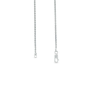 1.00 CT. T.W. Composite Diamond Teardrop Infinity Necklace in 10K White Gold - 17"