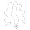 Thumbnail Image 0 of Diamond Accent Infinity Heart Bolo Necklace in Sterling Silver - 30"