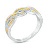 Thumbnail Image 1 of 0.20 CT. T.W. Diamond Braid Anniversary Band in 10K Gold