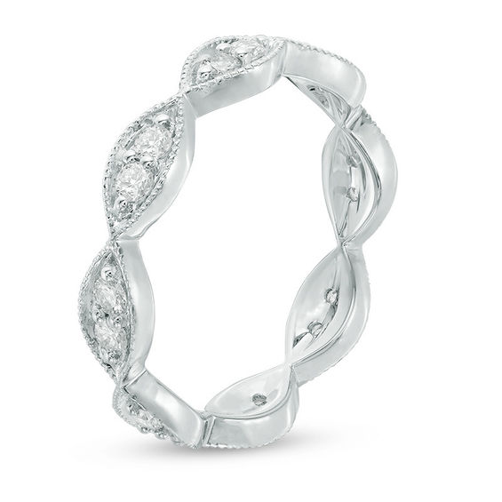 0.45 CT. T.W. Diamond Marquise-Shapes Eternity Band in 14K Gold