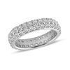 1.95 CT. T.W. Diamond Double Row Eternity Wedding Band in 14K White Gold