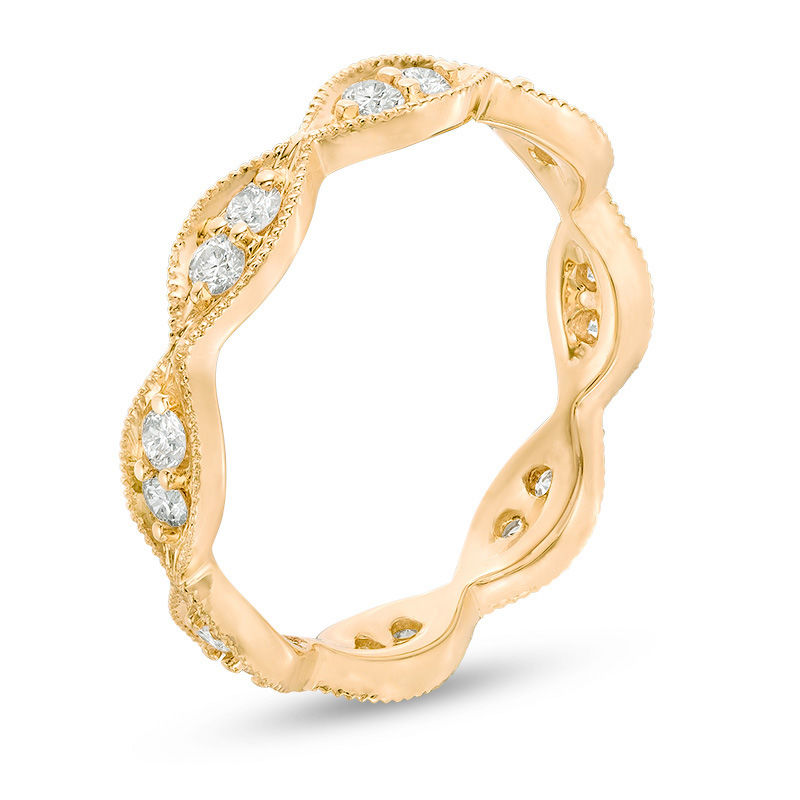 0.45 CT. T.W. Diamond Marquise-Shapes Eternity Band in 14K Gold