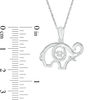 Thumbnail Image 1 of Unstoppable Love™ Diamond Accent Elephant Outline Pendant in Sterling Silver