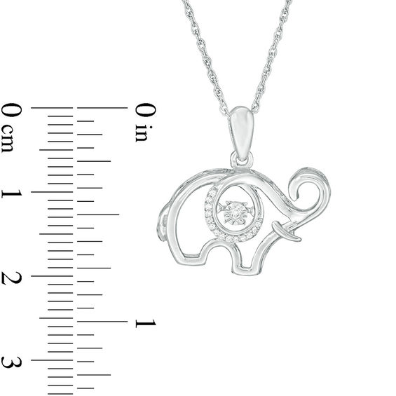 Unstoppable Love™ Diamond Accent Elephant Outline Pendant in Sterling Silver