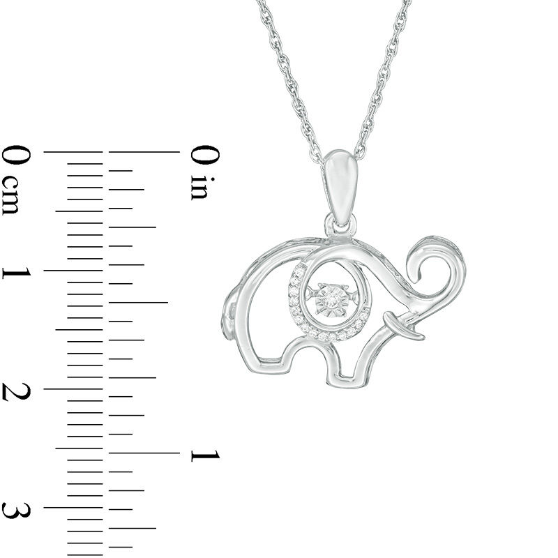 Unstoppable Love™ Diamond Accent Elephant Outline Pendant in Sterling Silver|Peoples Jewellers
