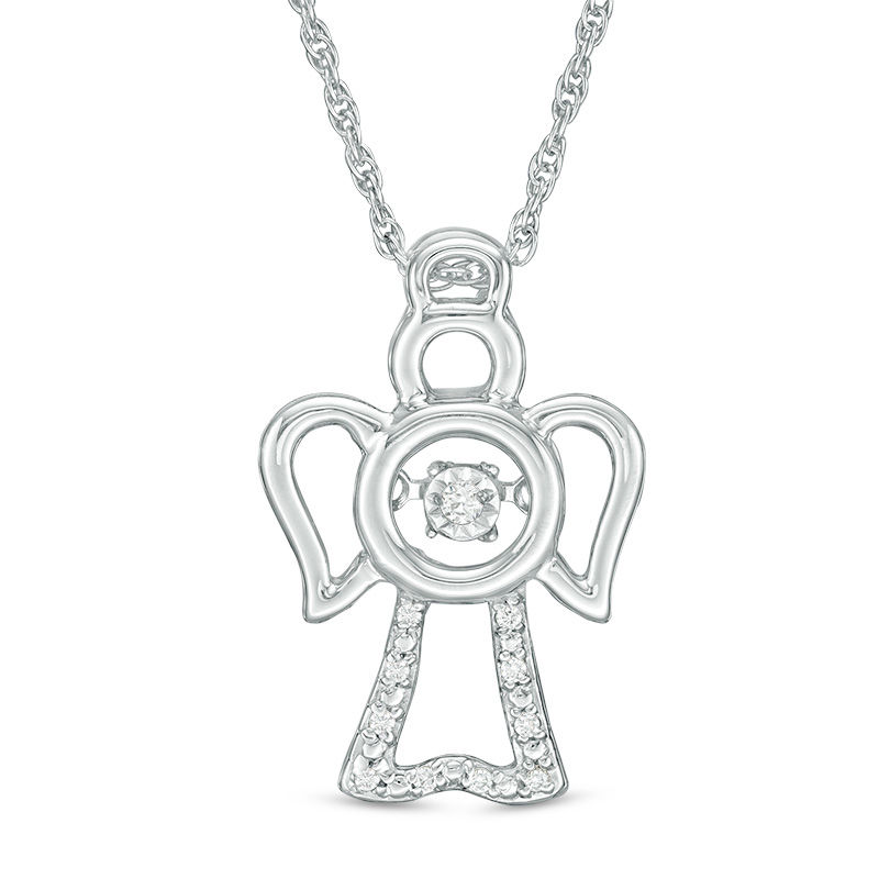 Unstoppable Love™ Diamond Accent Angel Pendant in Sterling Silver|Peoples Jewellers