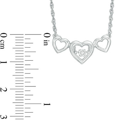 Unstoppable Love™ Diamond Accent Triple Heart Necklace in Sterling Silver