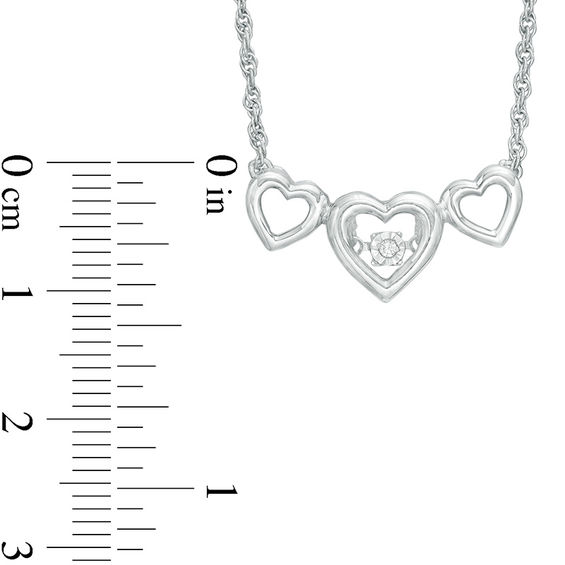 Unstoppable Love™ Diamond Accent Triple Heart Necklace in Sterling Silver