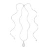 Unstoppable Love™ 0.11 CT. T.W. Diamond Layered Infinity Bolo Necklace in Sterling Silver - 30"