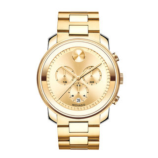 Men's Movado Bold® Gold-Tone IP Chronograph Watch (Model: 3600278)