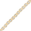 Thumbnail Image 1 of 0.83 CT. T.W. Diamond &quot;XO&quot; Bracelet in 10K Gold