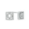 0.11 CT. T.W. Diamond Double Square Stud Earrings in Sterling Silver