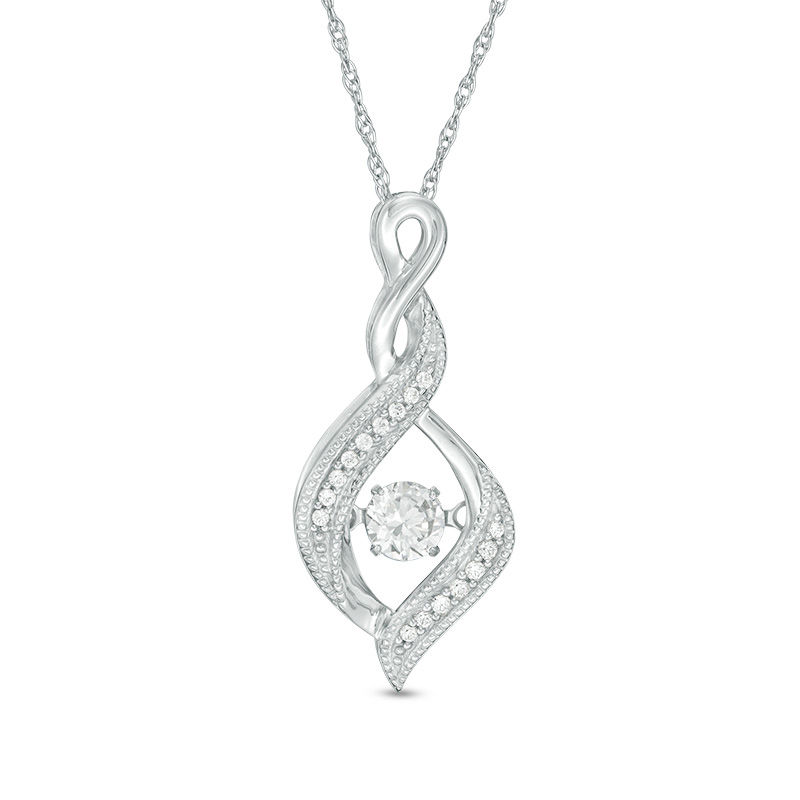 Unstoppable Love™ 0.23 CT. T.W. Diamond Flame-Shaped Vintage-Style Pendant in 10K Gold|Peoples Jewellers