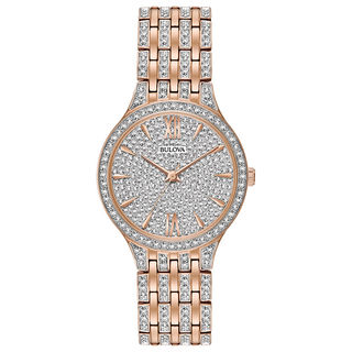 Ladies' Bulova Phantom Crystal Accent Rose-Tone Watch (Model: 98L235)