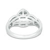 1.25 CT. T.W. Diamond Past Present Future® Pear-Shaped Frame Engagement Ring in 14K White Gold