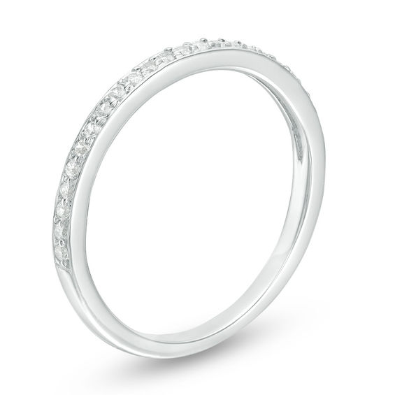 0.15 CT. T.W. Diamond Wedding Band in 10K White Gold