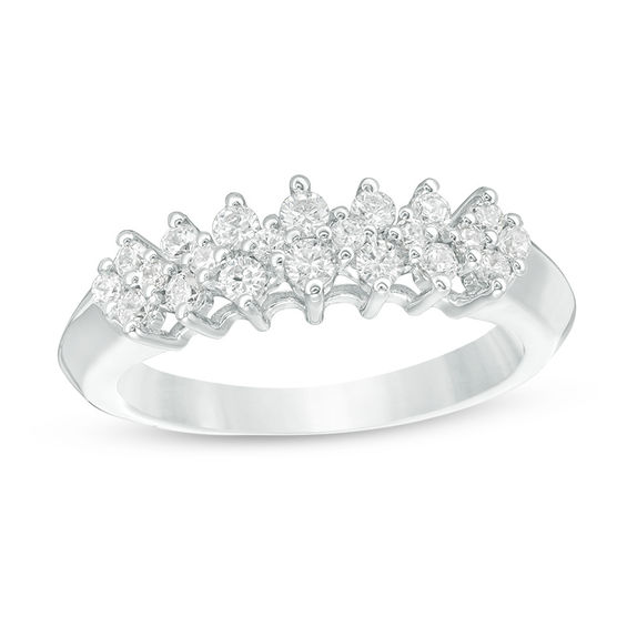 0.45 CT. T.W. Diamond Anniversary Band in 10K White Gold