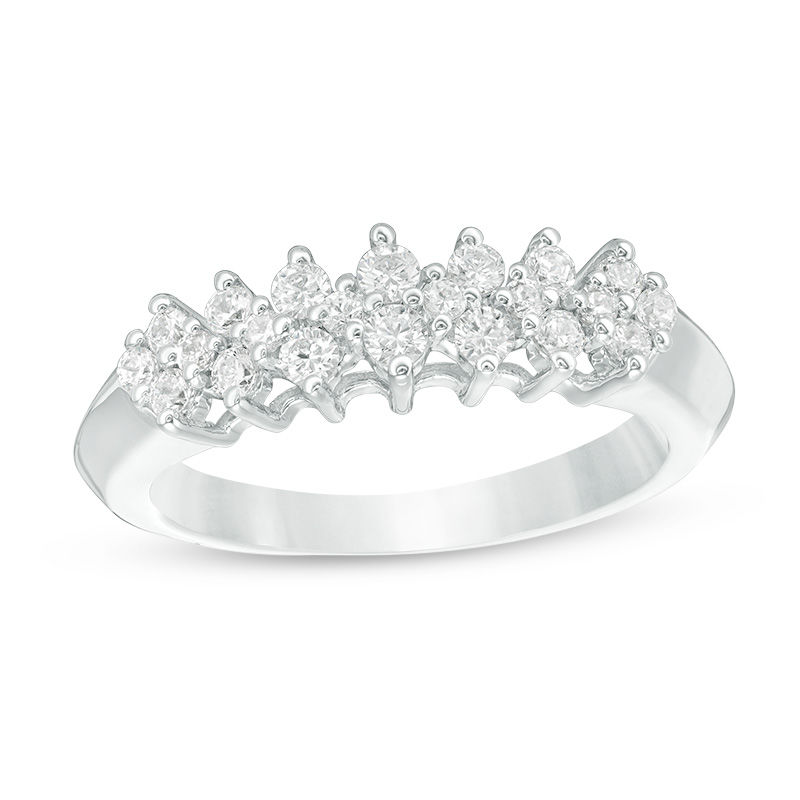 0.45 CT. T.W. Diamond Anniversary Band in 10K White Gold|Peoples Jewellers