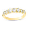 0.45 CT. T.W. Diamond Seven Stone Wedding Band in 10K Gold