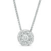 0.45 CT. T.W. Diamond Swirl Frame Bolo Necklace in Sterling Silver - 30"