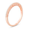 Thumbnail Image 2 of 0.06 CT. T.W. Diamond Vintage-Style Wedding Band in 10K Rose Gold